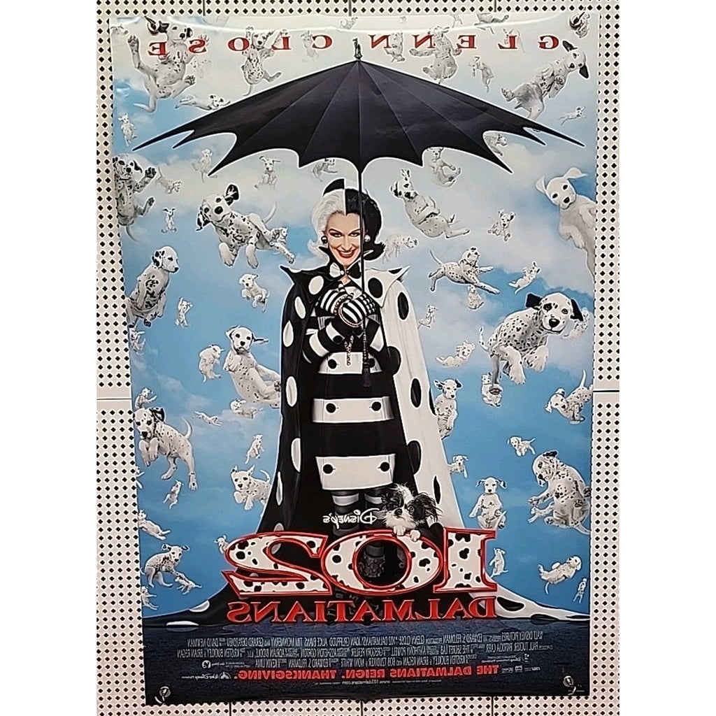 Disney 102 Dalmatians 40”x27” Double Sided Movie Poster