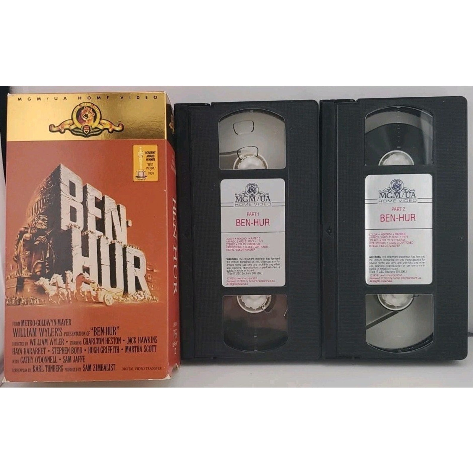 Ben-Hur (VHS, 2001, 2-Tape Set, Includes Extras)