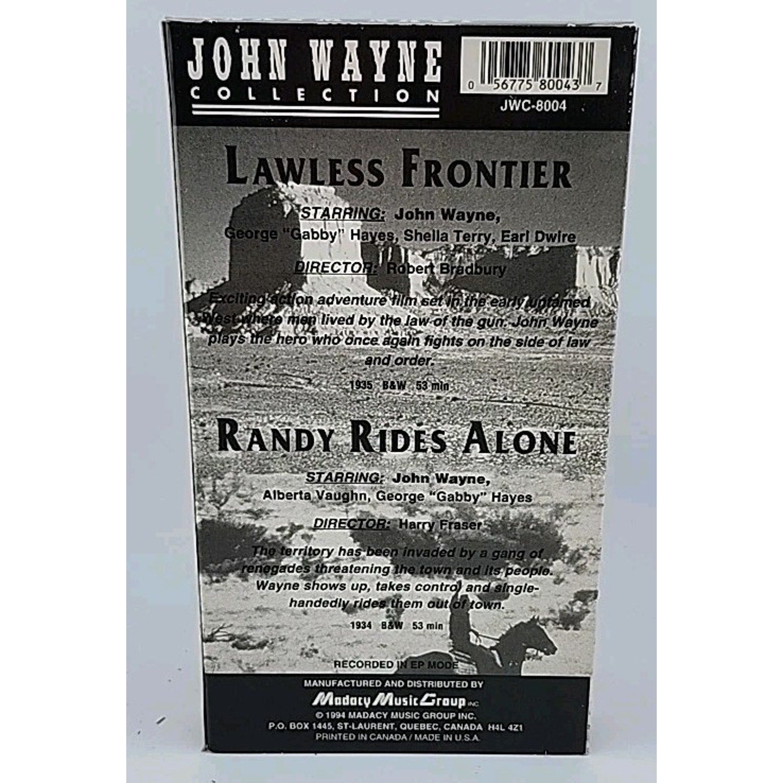 John Wayne Collection 1 (VHS, 1994)