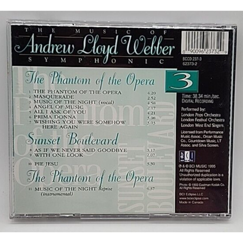 Vol. 3-Andrew Lloyd Webber by London Pops Orchestra (CD, 2002)