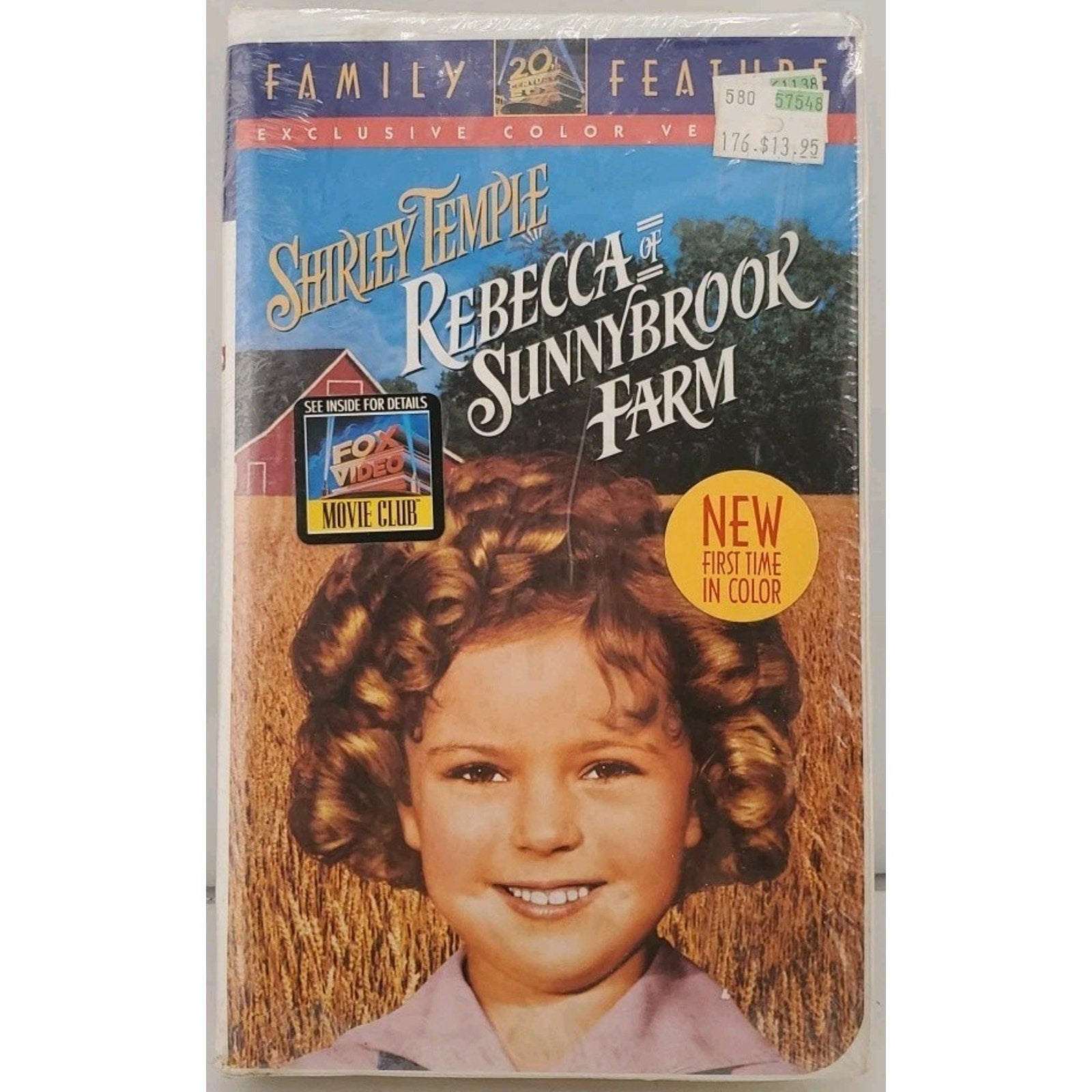 Rebecca of Sunnybrook Farm (VHS, 1938) *Brand New*