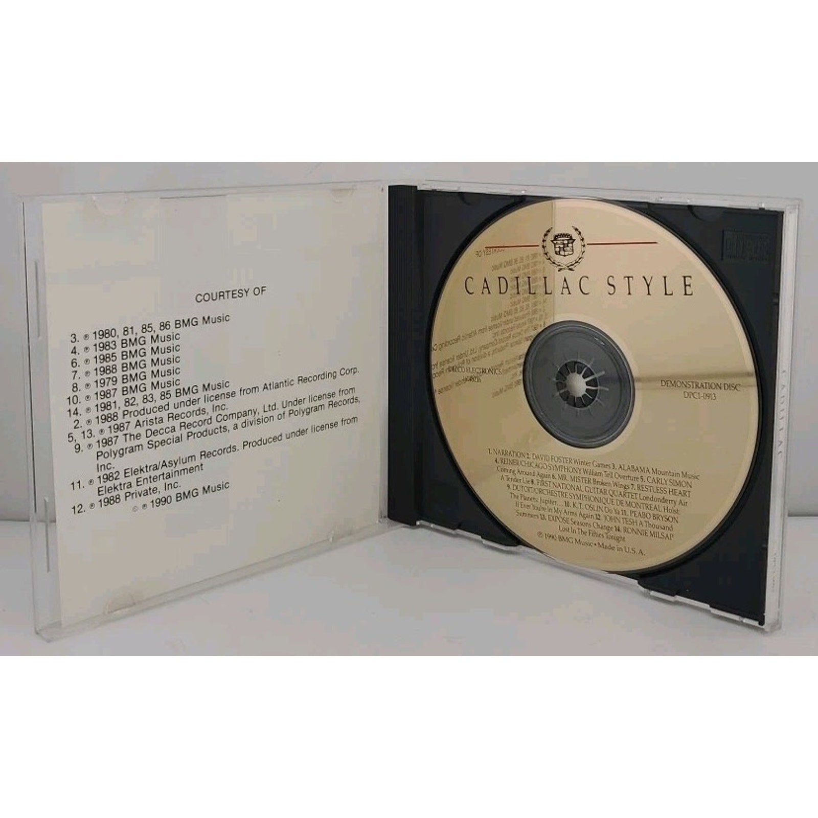 Cadillac Style by Various Artists (CD 1990 Expose Mr. Mister Carly Simon