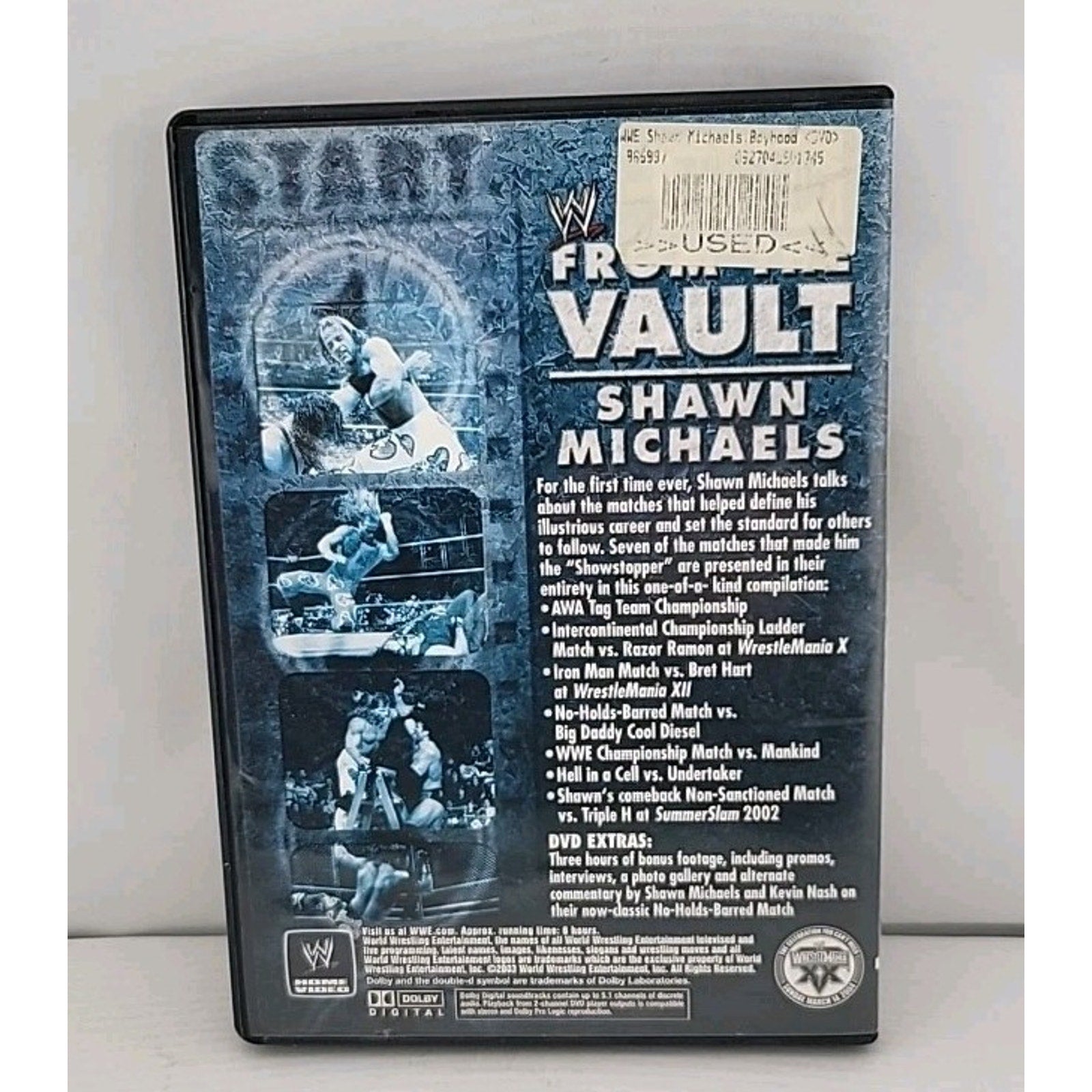 WWE - From The Vault: Shawn Michaels (DVD, 2003) 2 Disc