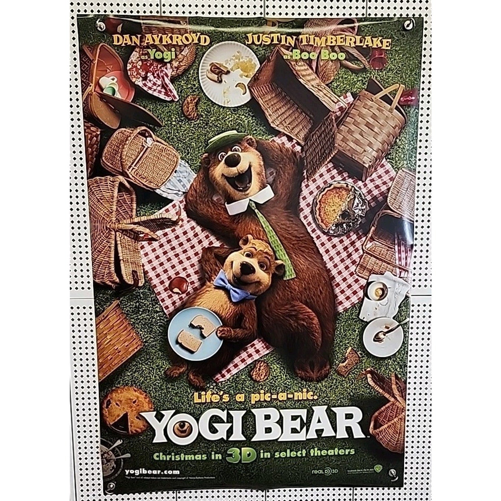 Yogi Bear Movie Poster 2 Sided Original Advance 27x40 Justin Timberlake