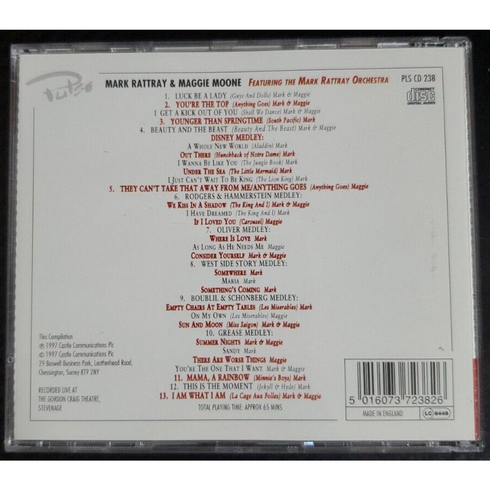 Musical Magic Starring Mark Rattray & Maggie Moone (CD)