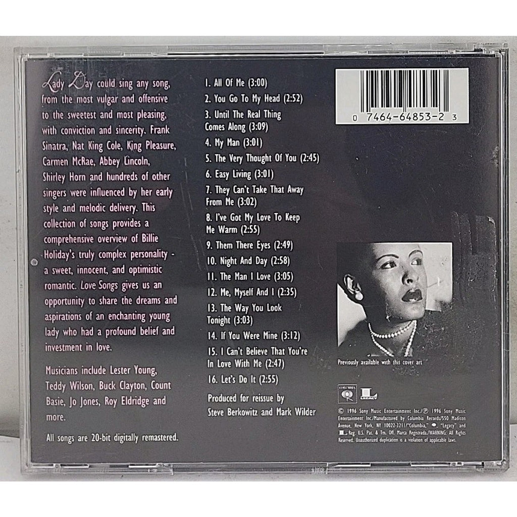 Love Songs by Holiday, Billie (CD, 1996)