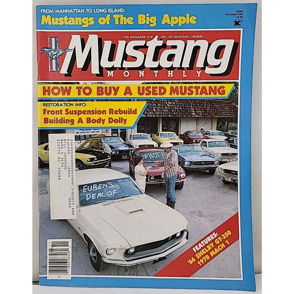 Mustang Monthly Magazine - November 1985 - Volume 8 Number 10