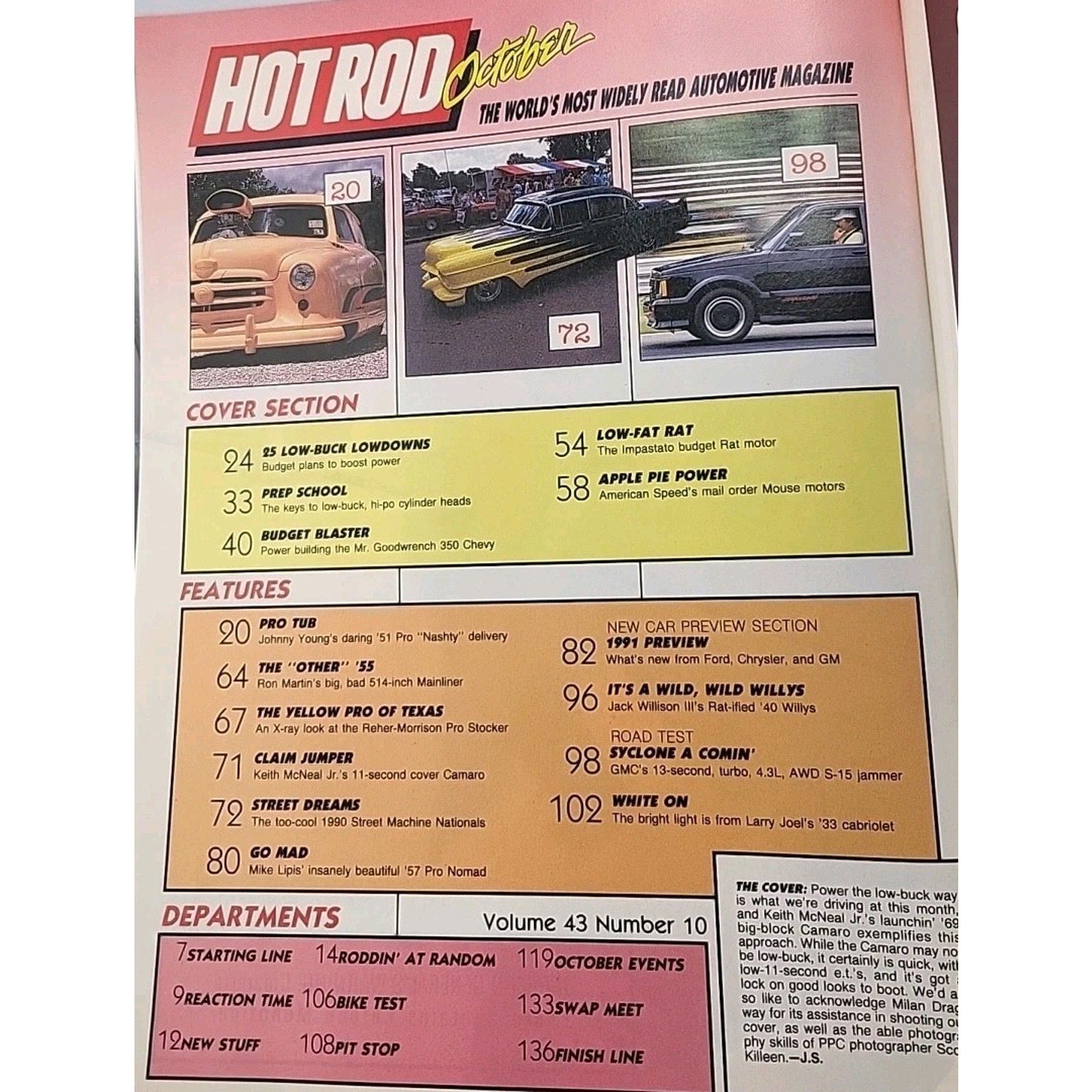 Hot Rod Magazine October 1990