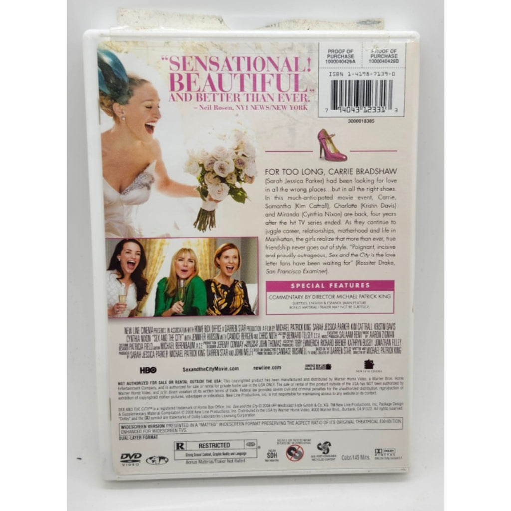 Sex and the City - The Movie (DVD, 2008, Widescreen)