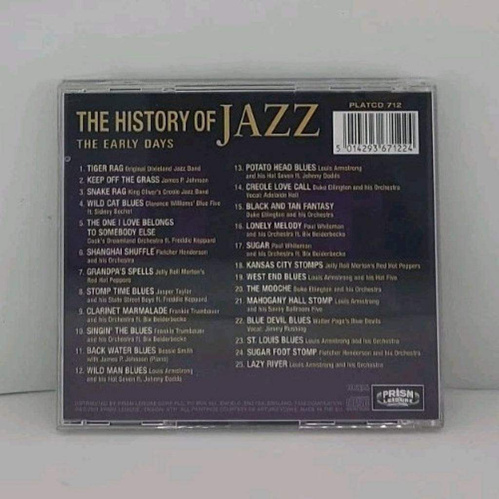 The History of Jazz: The Early Days by Various Artists (CD, Dec-2001, Prism)