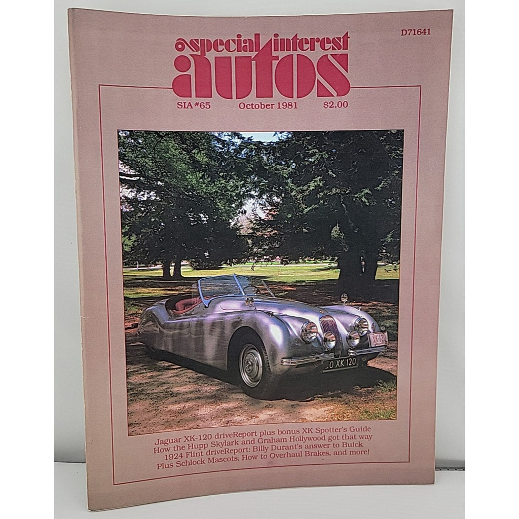 Special Interest Autos October 1981