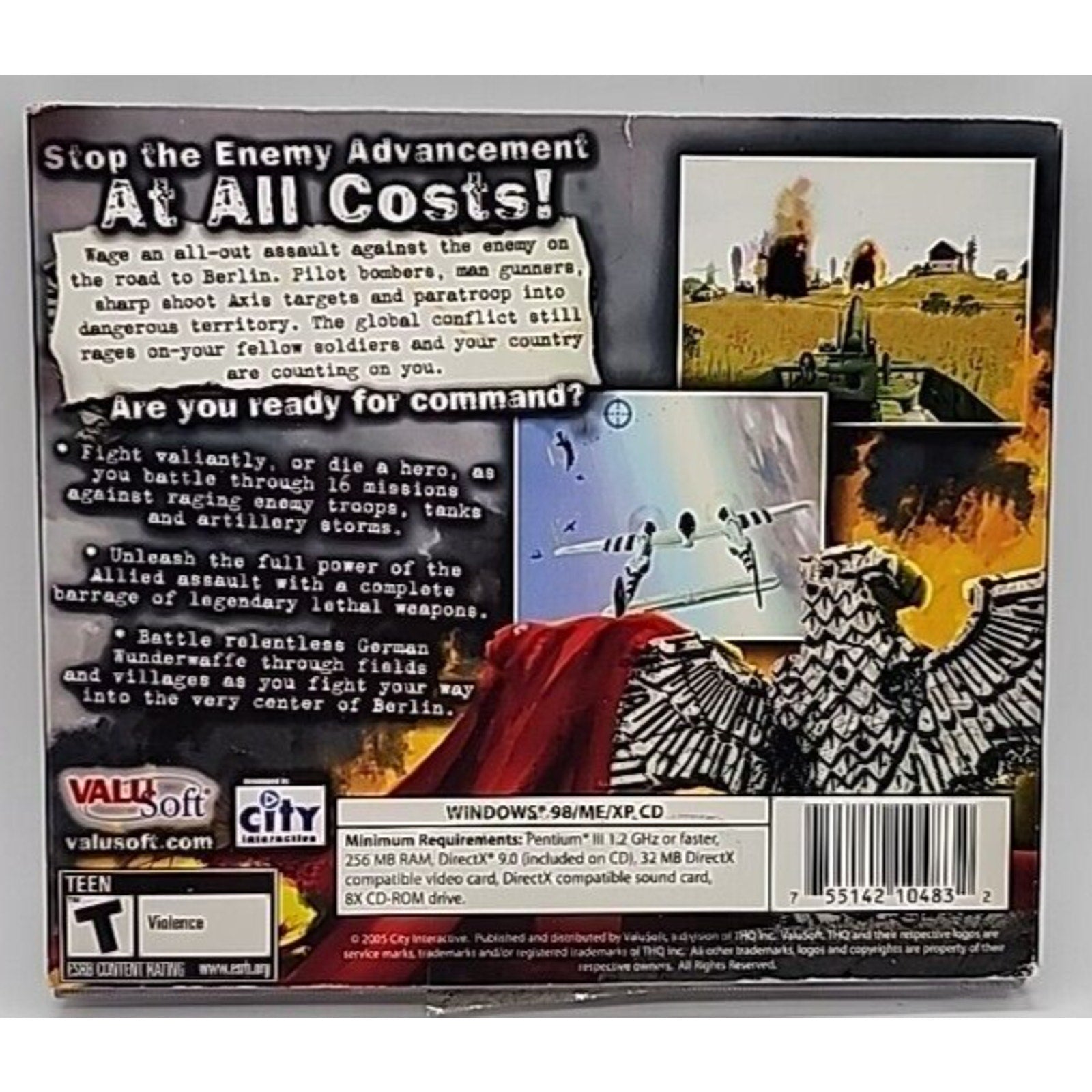 WWII BattleStrike (PC CD-ROM, 2005, ValuSoft)