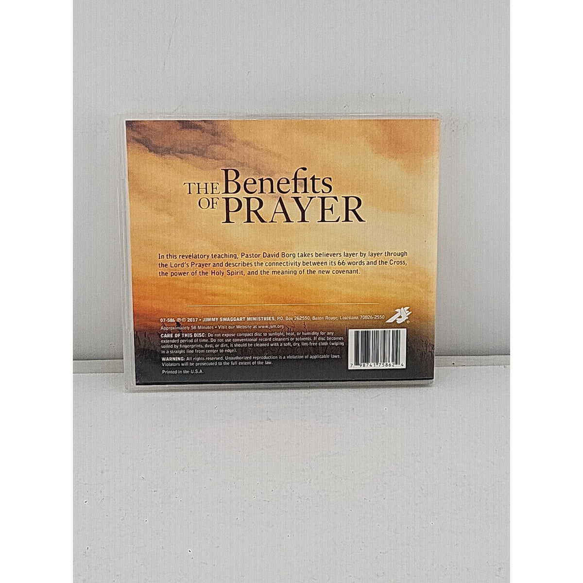 David Borg - The Benefits of Prayer CD 2017
