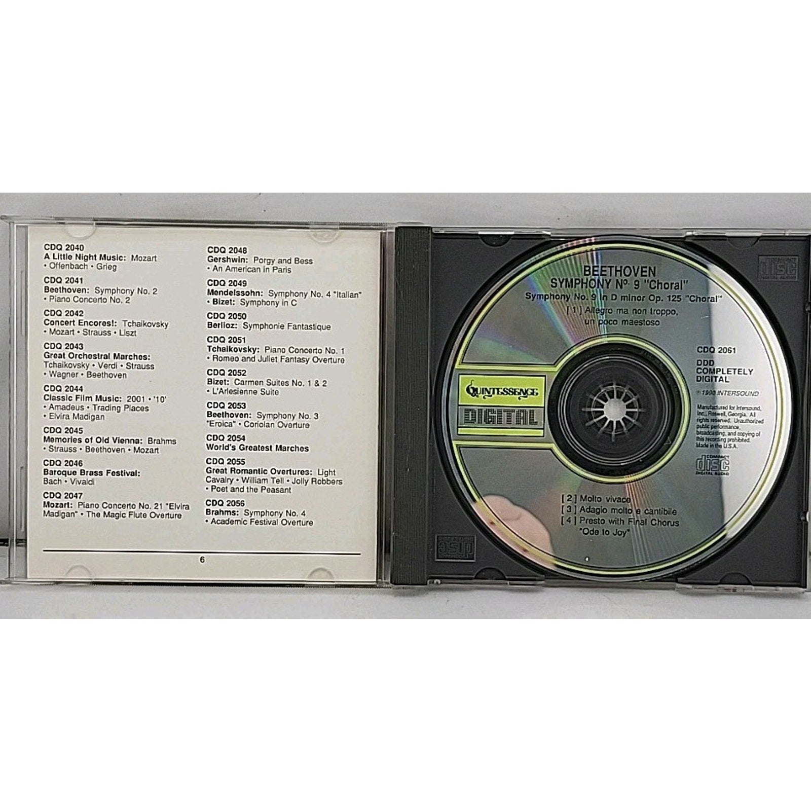 Beethoven – Symphony No. 9 "Choral" (CD, Quintessence, CDQ 2061)