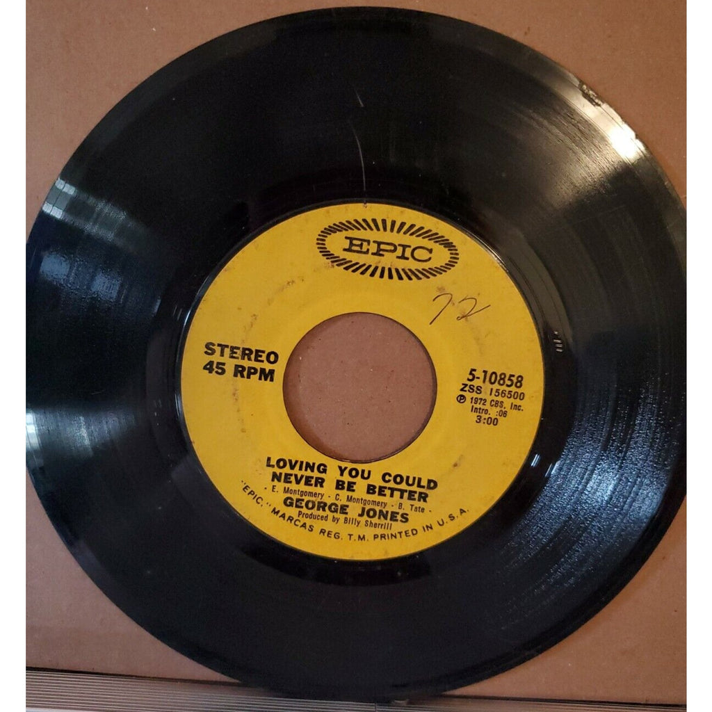 George Jones Try it You'll Like It / Loving You Could Never Be Better 45 Epic 19