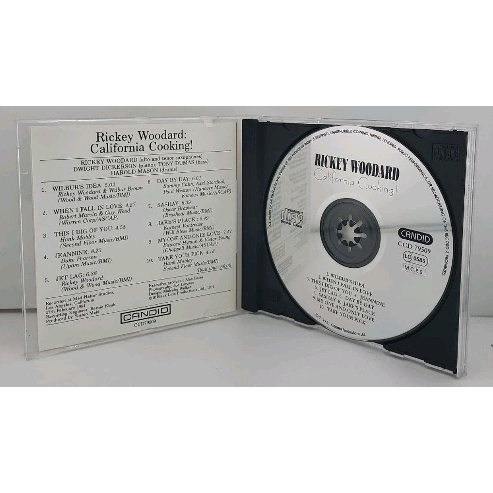 California Cooking by Rickey Woodard (CD, Oct-1991, Candid)