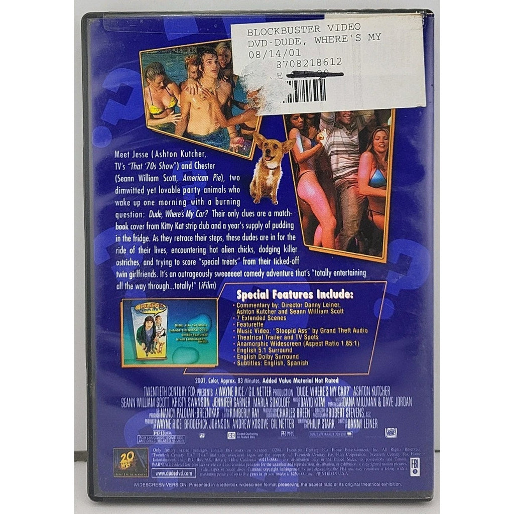 Dude, Where's My Car? (DVD, 2000)