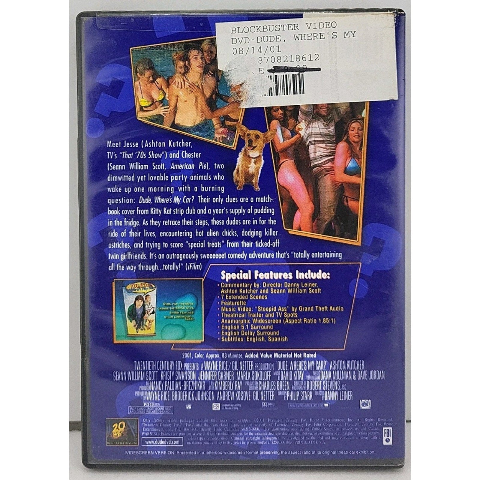 Dude, Where's My Car? (DVD, 2000)