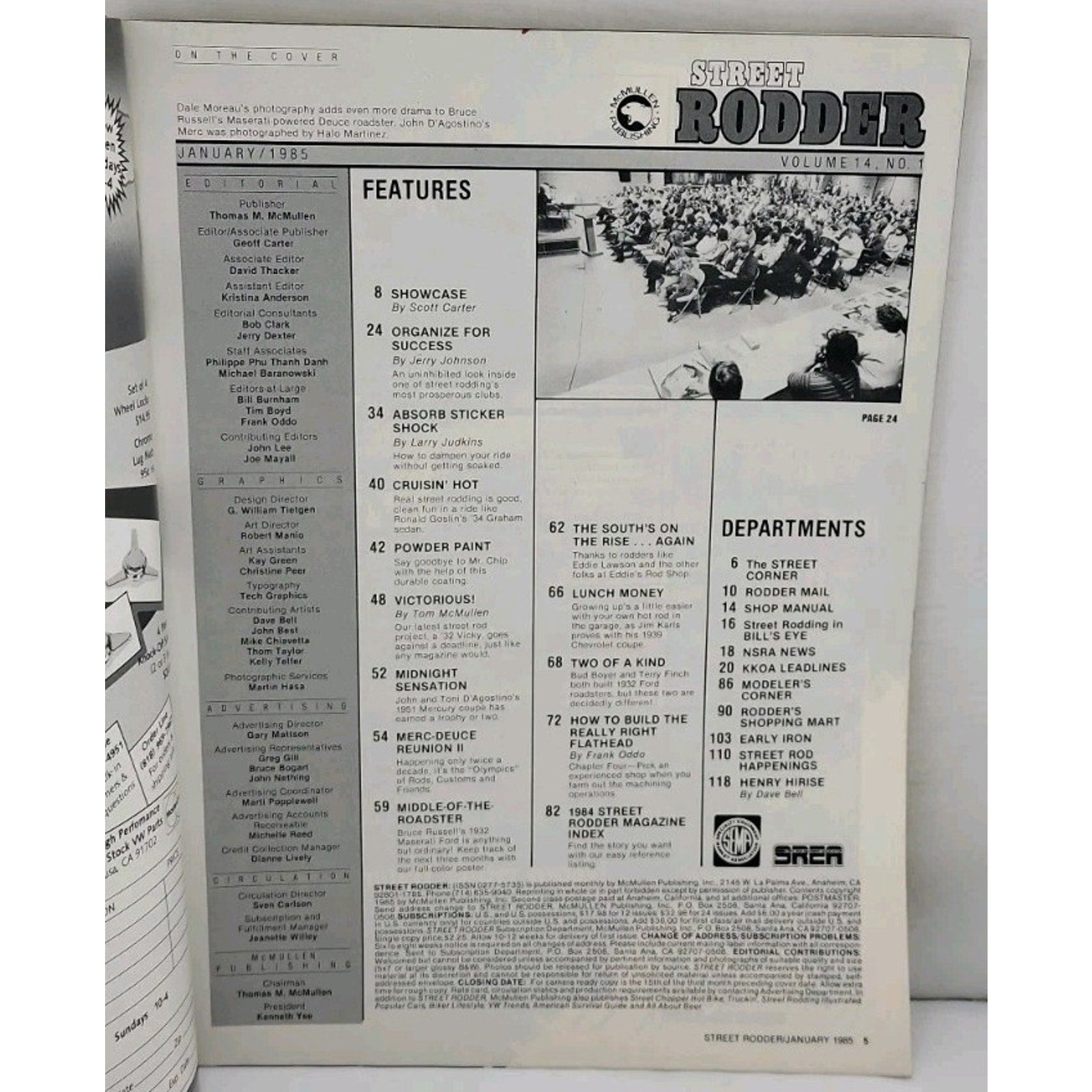 Street Rodder Magazine - January 1985 - Vol. 14 No. 1