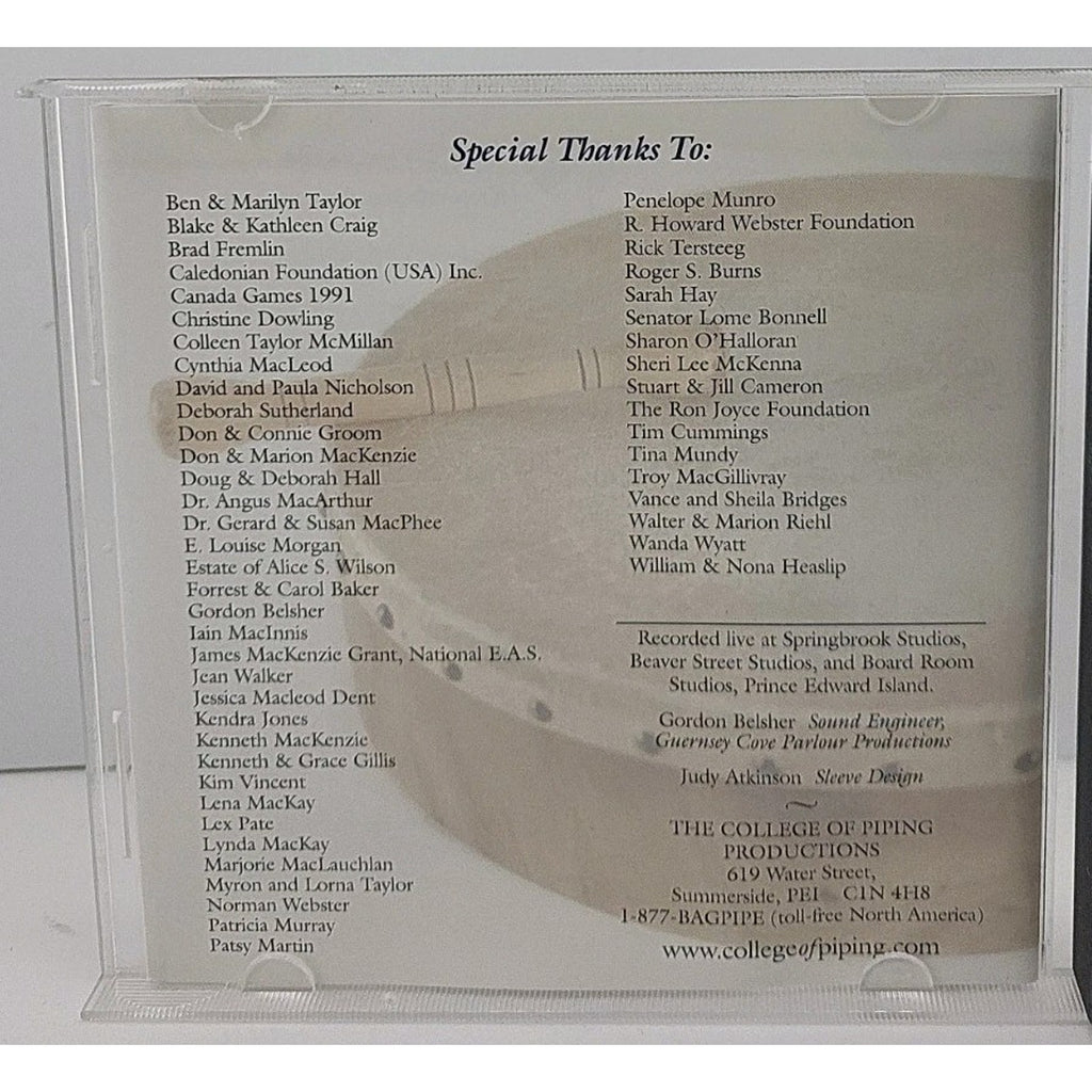 The College Of Piping Sessions CD
