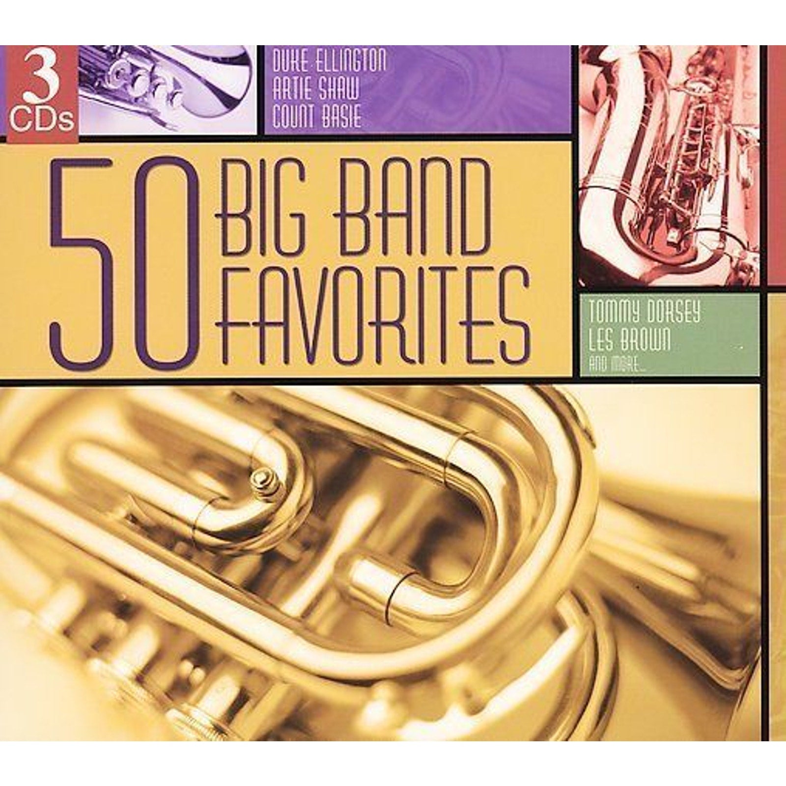 50 Big Band Favorites [Digipak] by Various Artists (CD, Jul-2005, 3 Discs,...