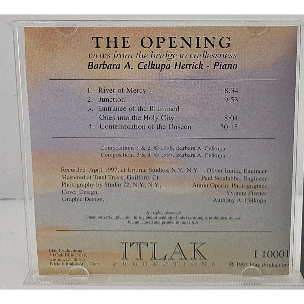 The Opening Views From the Bridge to Endlessness CD Barbara Herrick