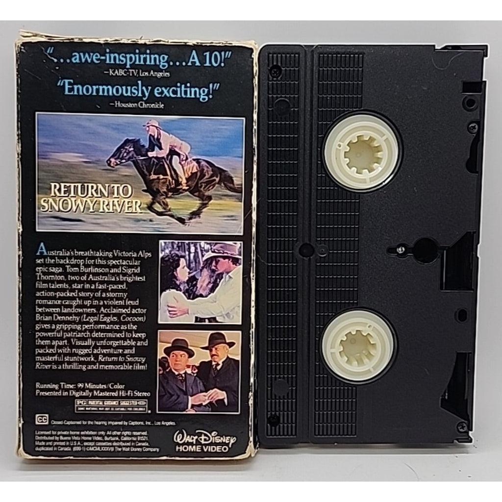 Return to Snowy River (VHS) Sticker Label