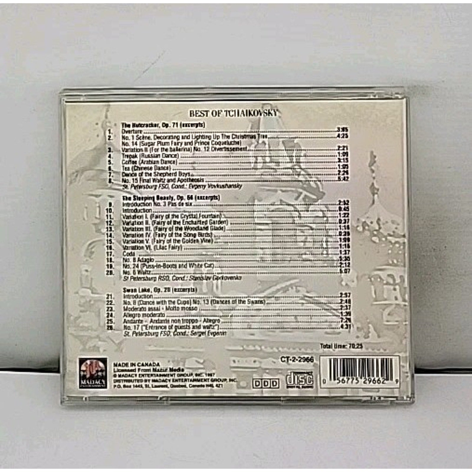 Classical Treasures Best of Tchaikovsky CD the Nutcracker Swan Lake