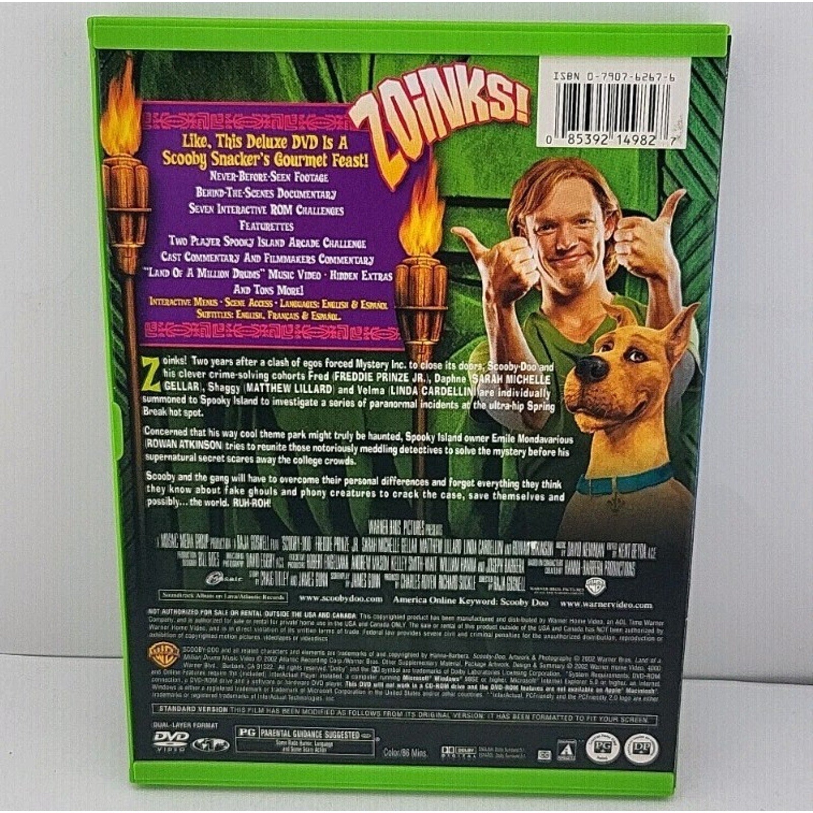 Scooby-Doo (DVD, 2002,Fullscreen)