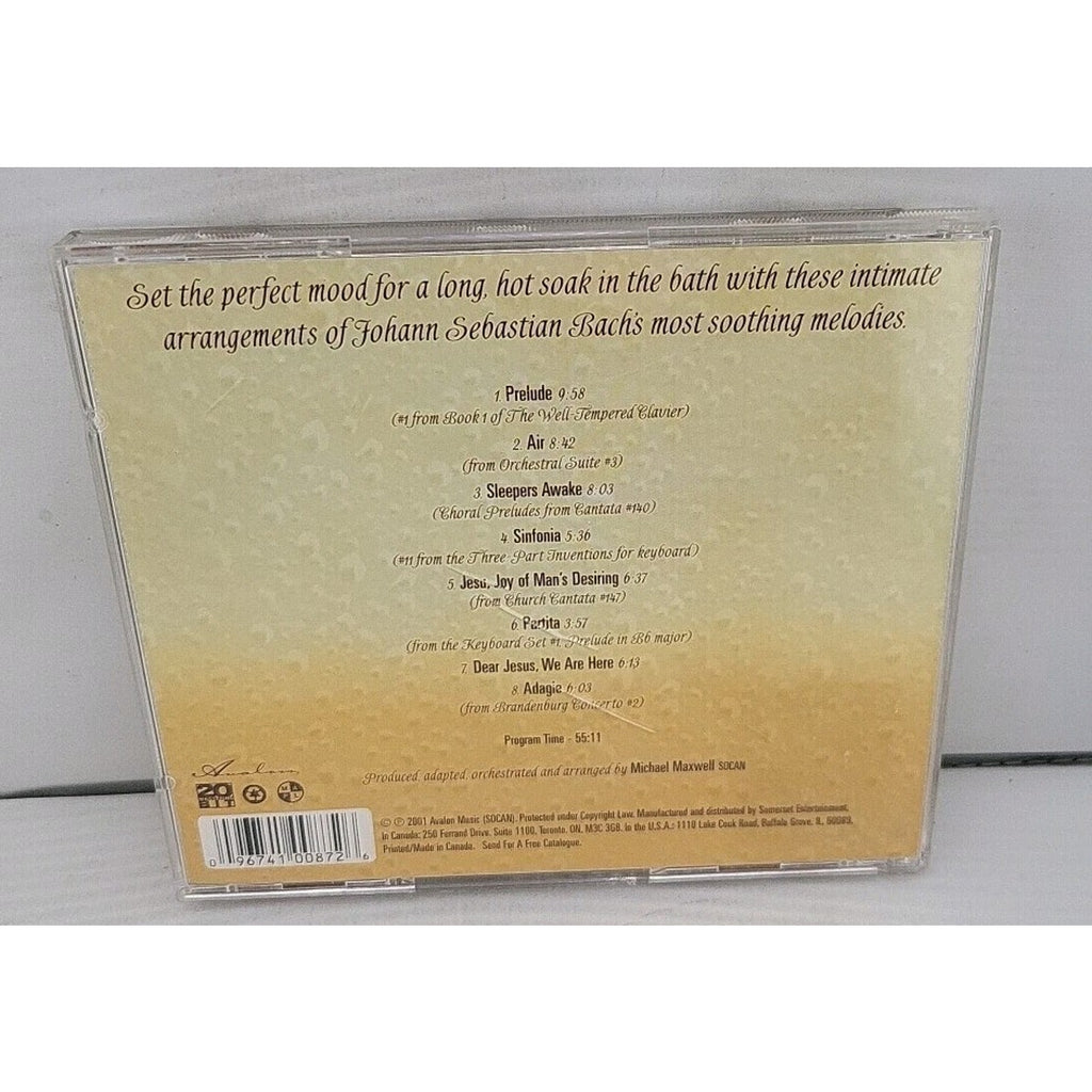 Bach for the Bath by Michael Maxwell (CD, Oct-2007, Avalon Music)
