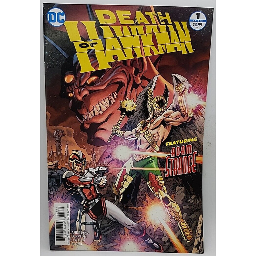 Death of Hawkman #1 Featuring Adam Strange DC Comics -2016