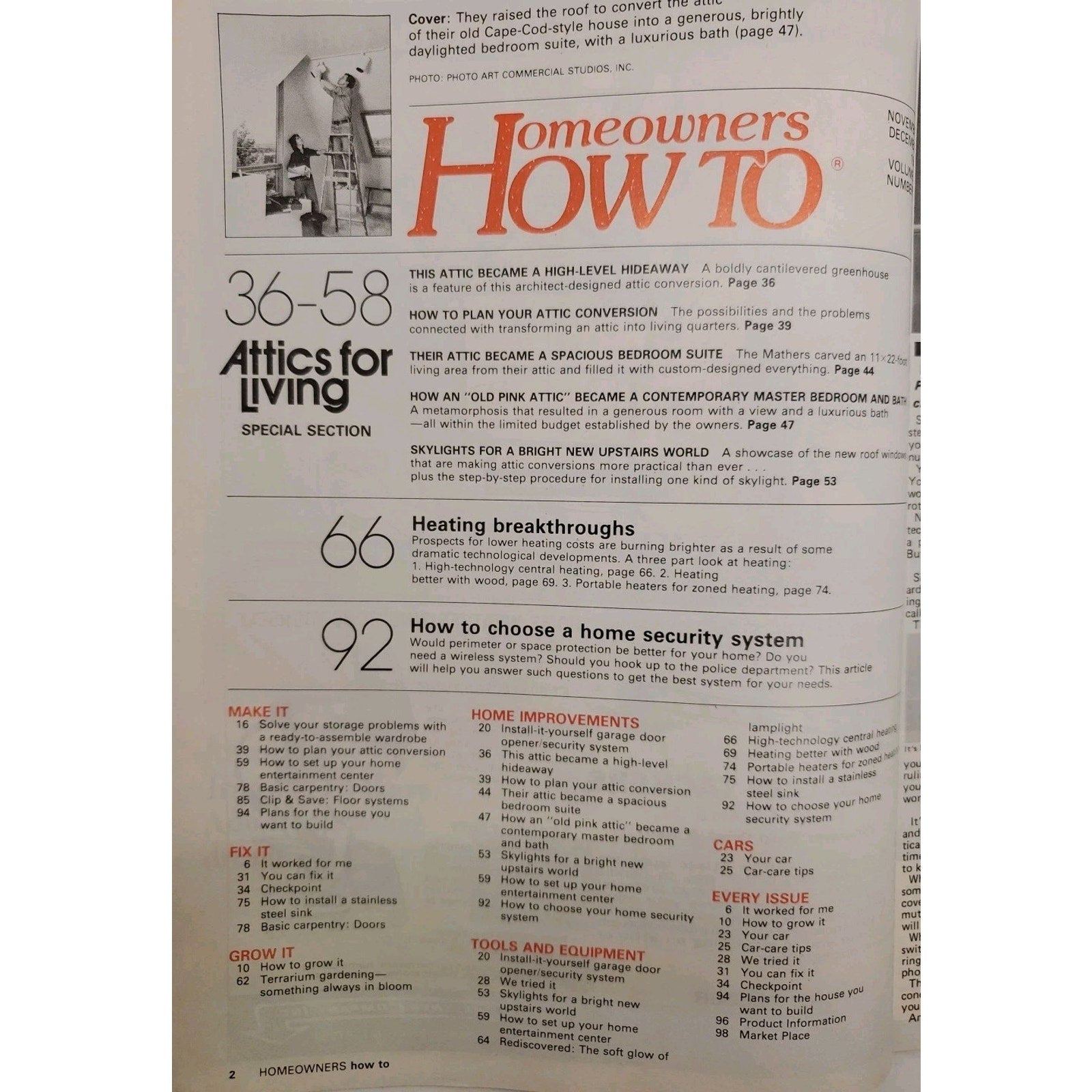 Homeowner's How To November/December 1982 Magazine