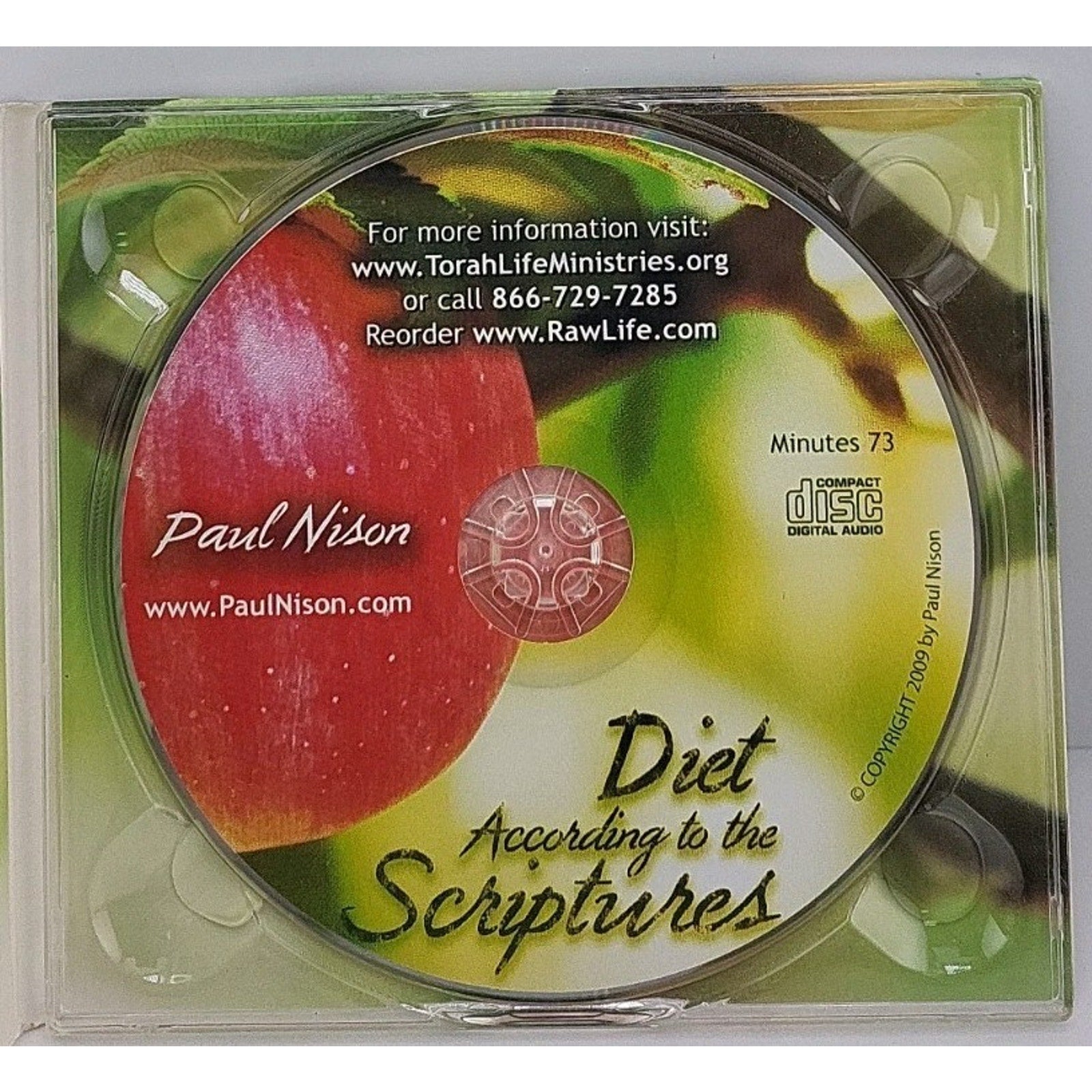 Diet According To The Scriptures By Paul Nison CD