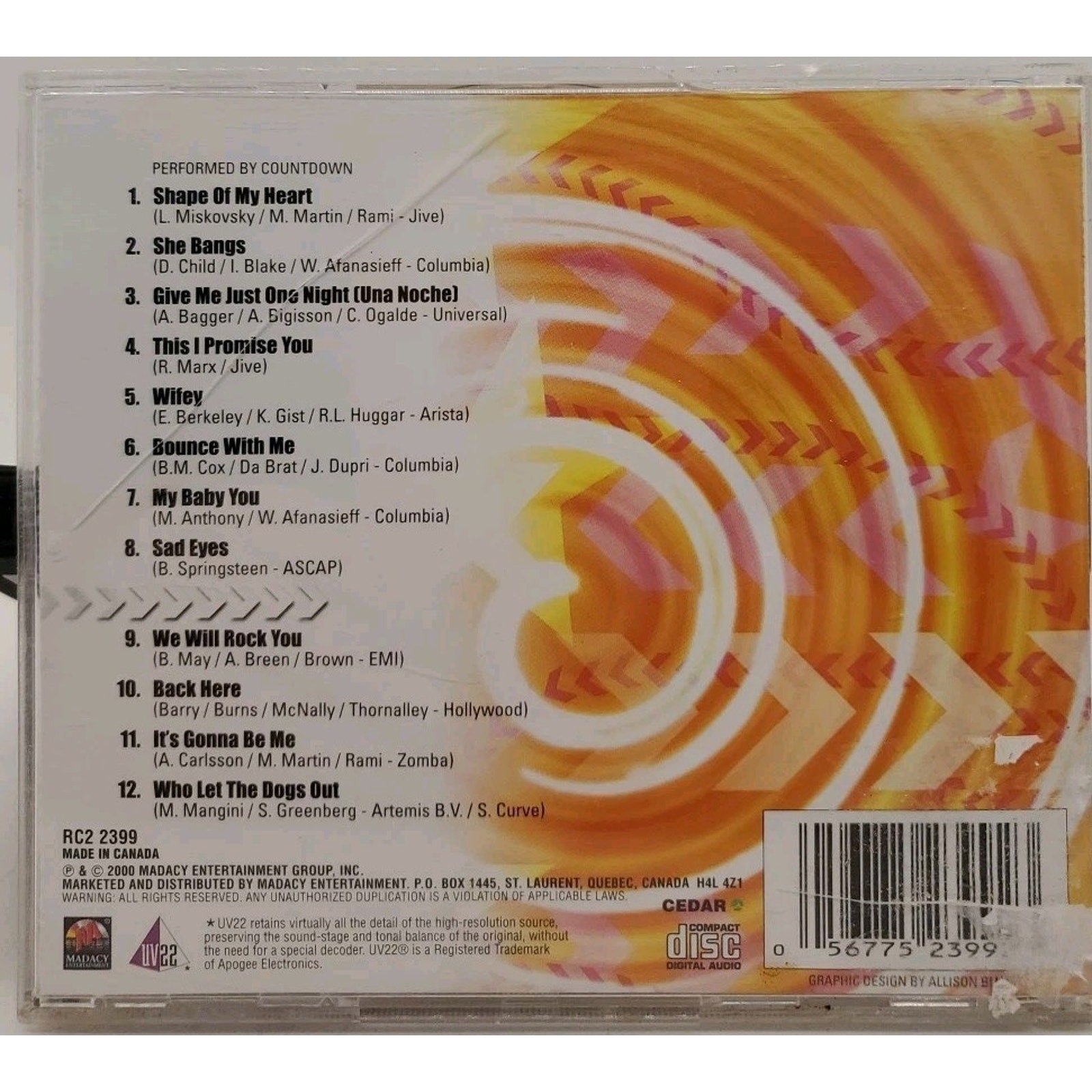 Who Let the Boys Out by Countdown (CD, 2001)