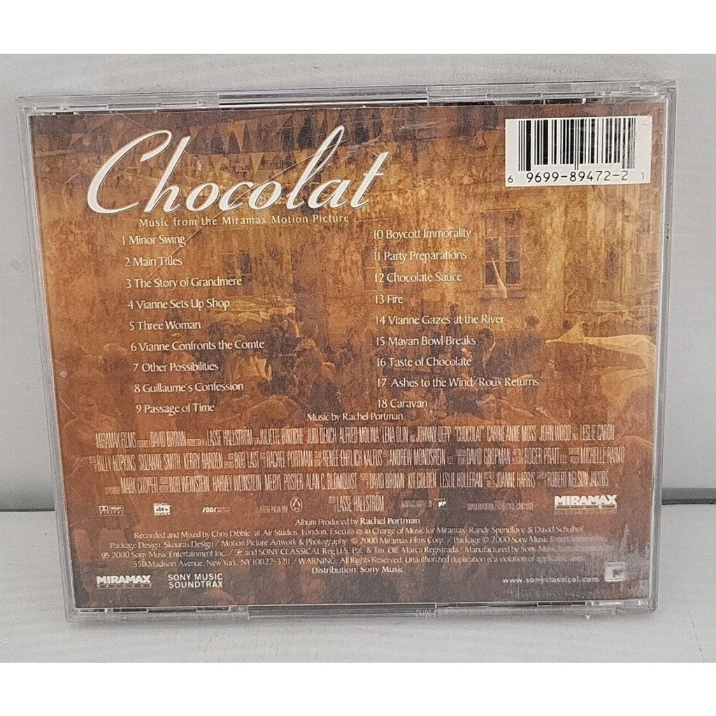 Chocolat [Music from the Motion Picture] by Rachel Portman (CD, Jan-2001) *Good*