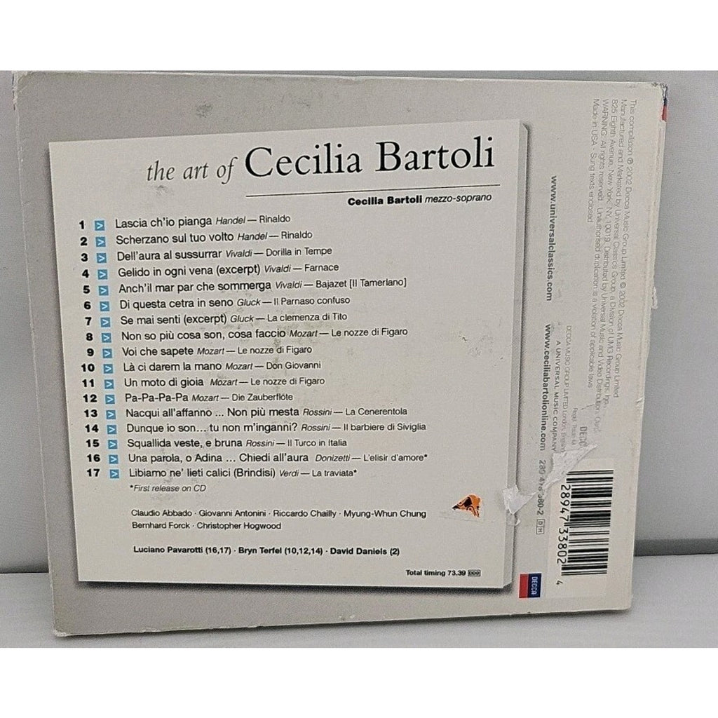 Art of Cecilia Bartoli by Cecilia Bartoli (CD, 2002)