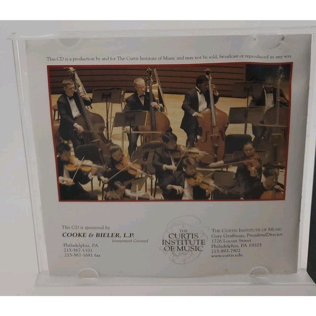 2003-2004 Season Selections From The Curtis Institute of Music CD
