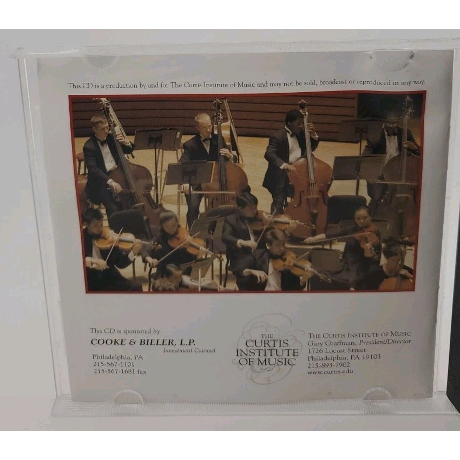 2003-2004 Season Selections From The Curtis Institute of Music CD