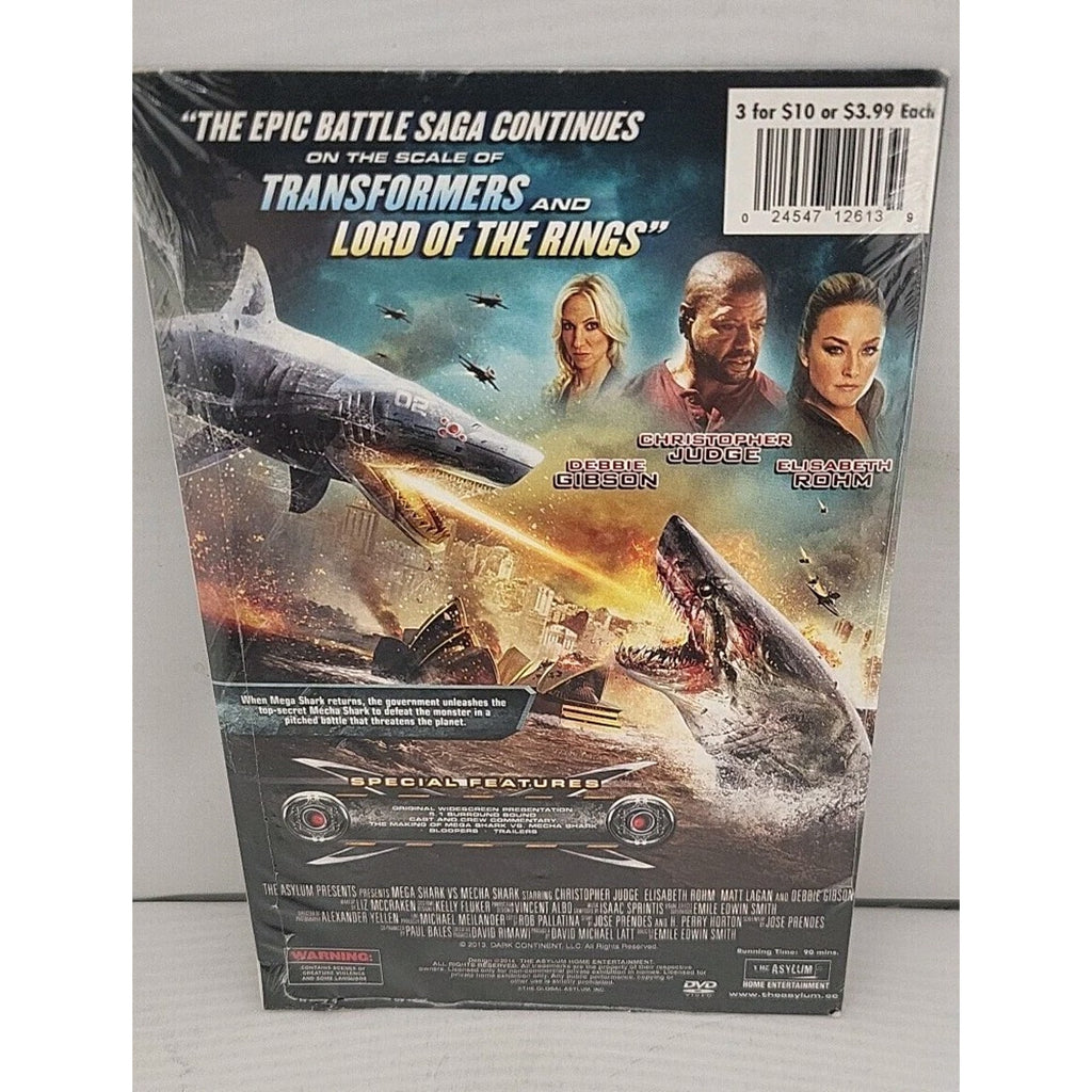 Mega Shark Versus Mecha Shark DVD *Brand New*