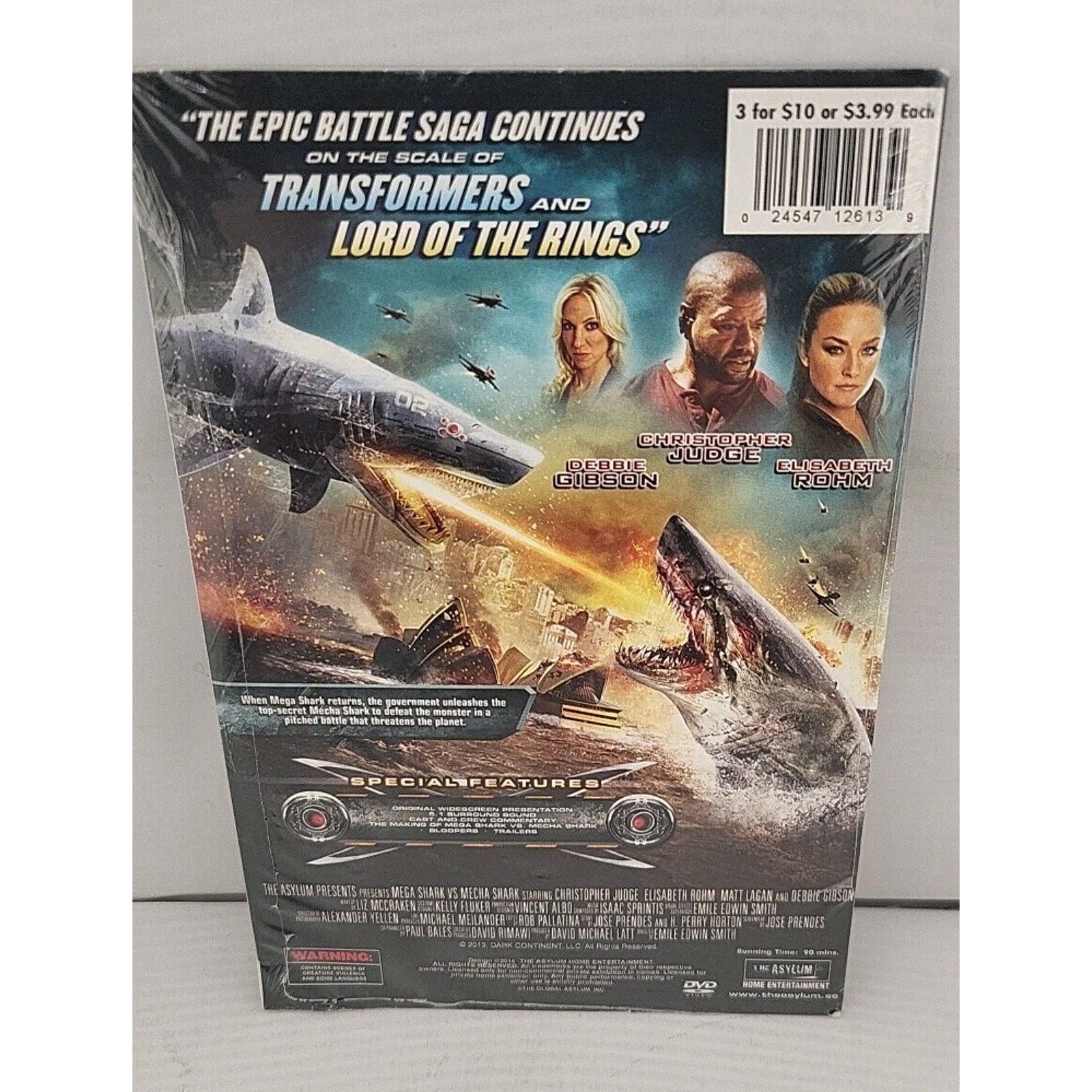 Mega Shark Versus Mecha Shark DVD *Brand New*