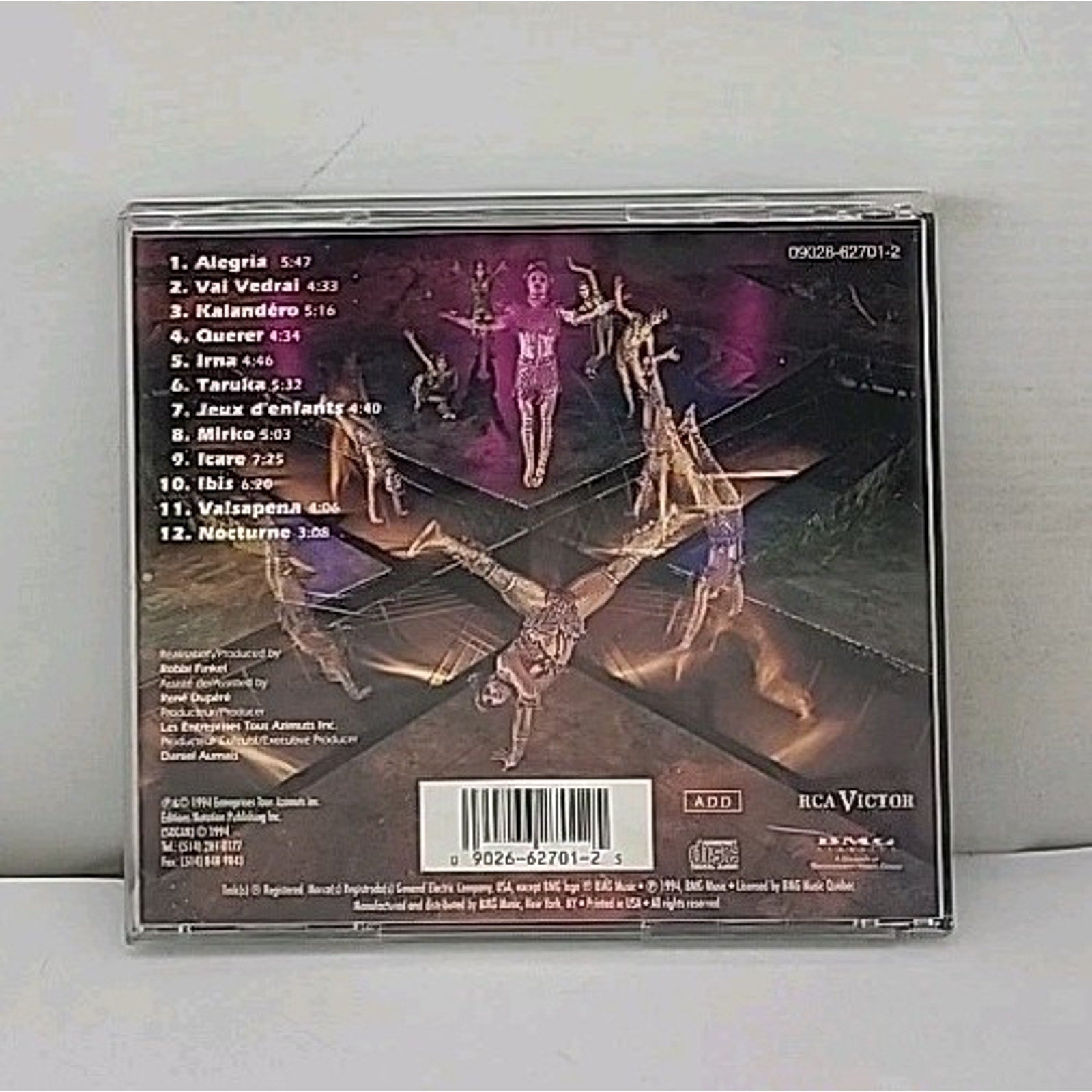 Cirque du Soleil: Alegría by Cirque du Soleil (CD, Sep-1994, RCA)