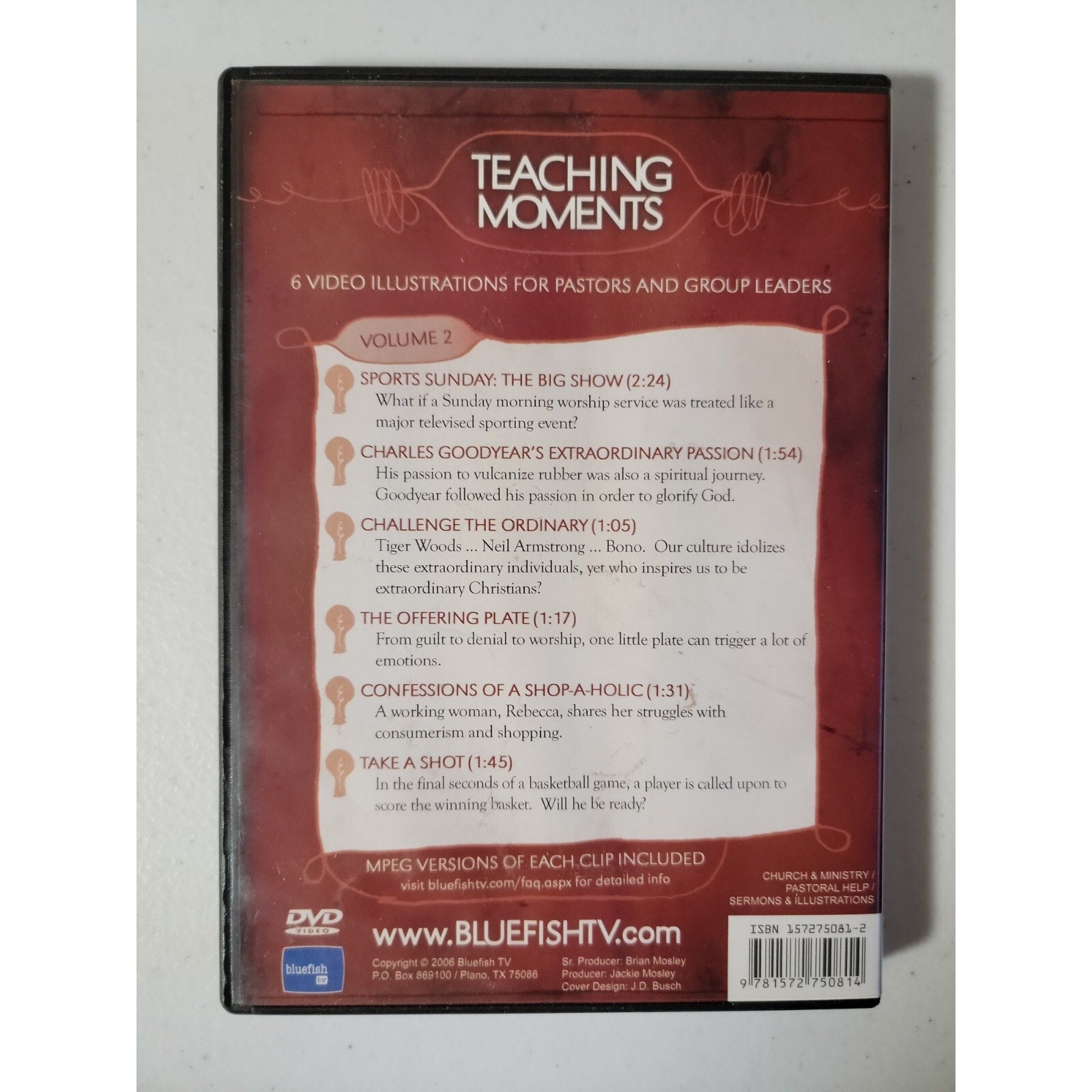 Teaching Moments Volume 2: 6 Video Illus DVD
