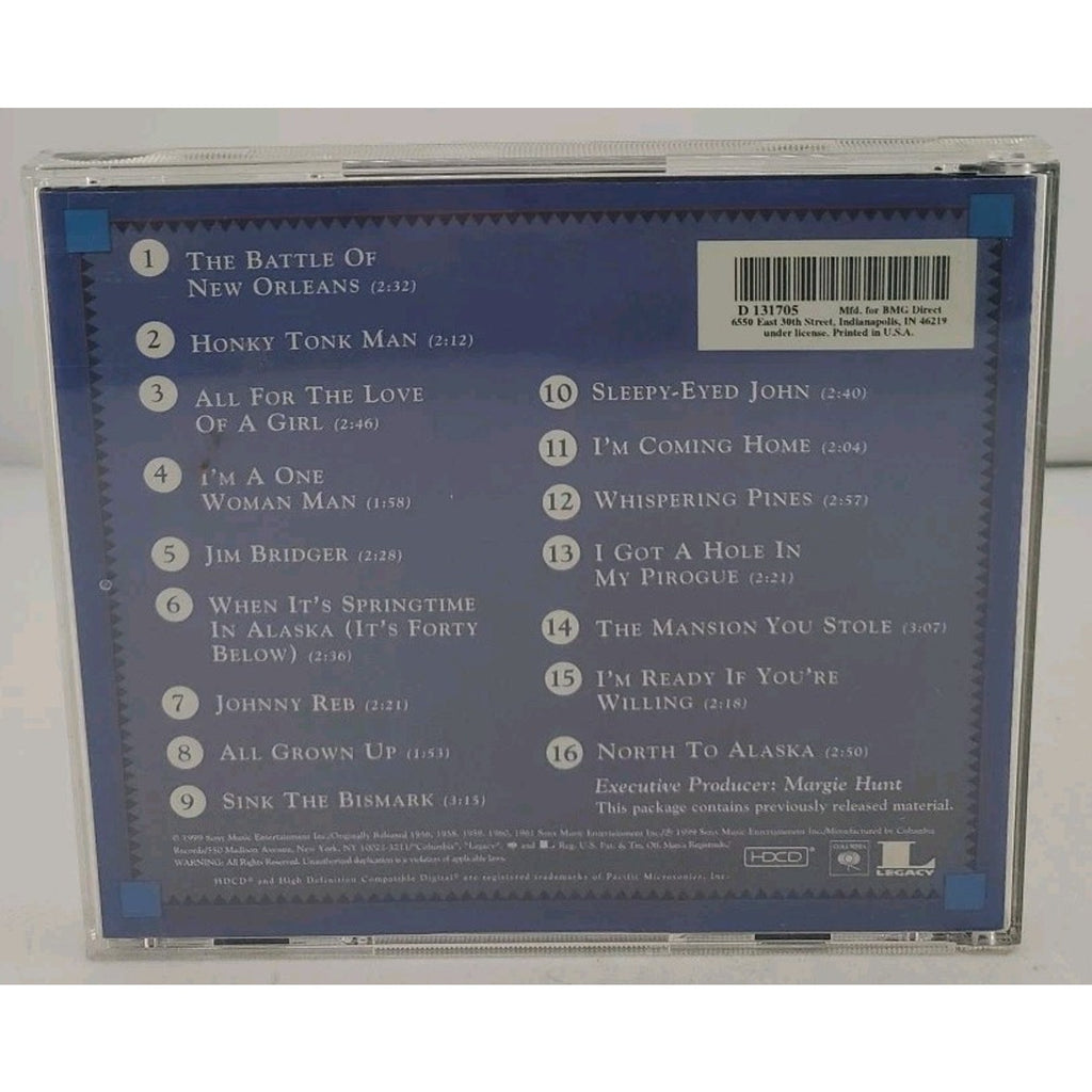 16 Biggest Hits by Johnny Horton (CD, Aug-1999, Sony Music Distribution (USA))