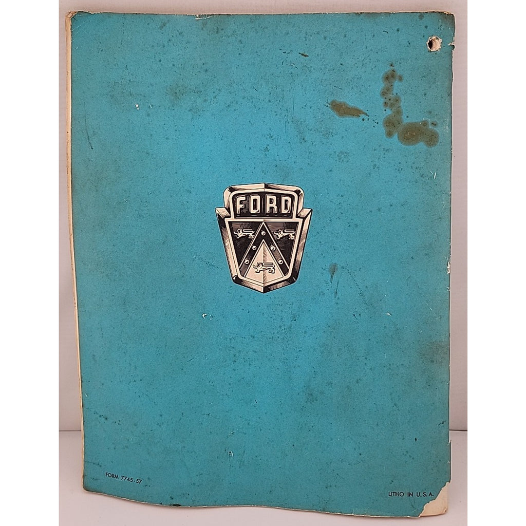 1957 Ford Retractable Hardtop Shop Manual