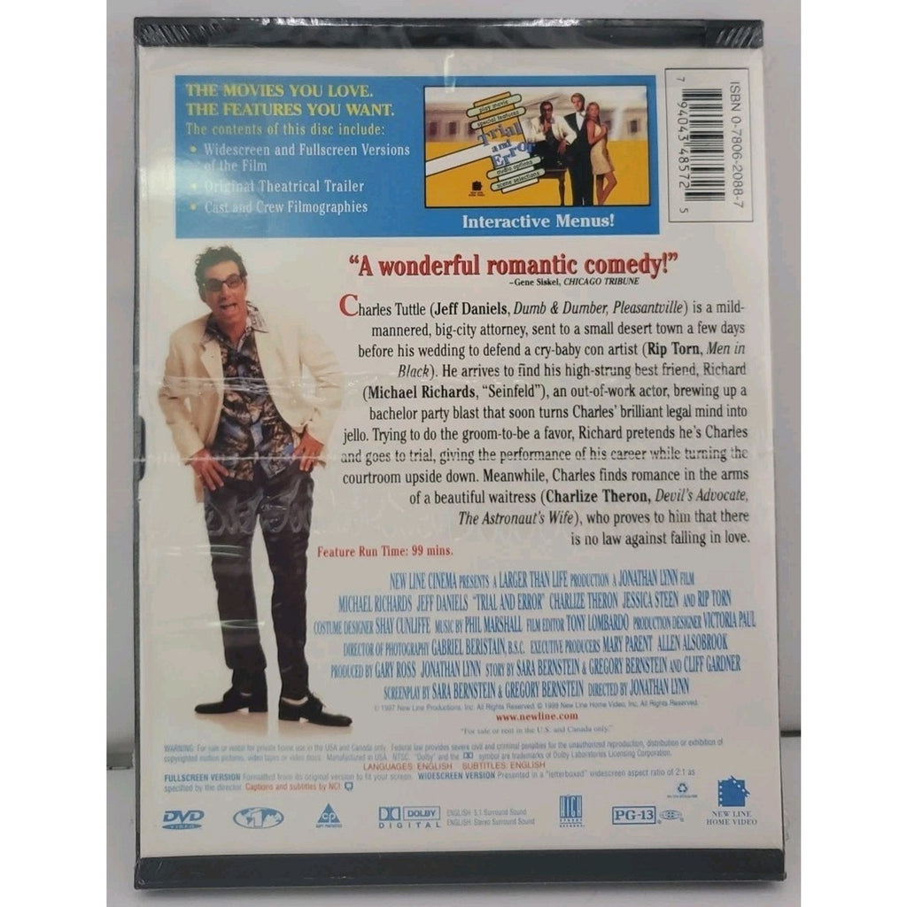 Trial and Error (DVD, 1997) *Brand New*