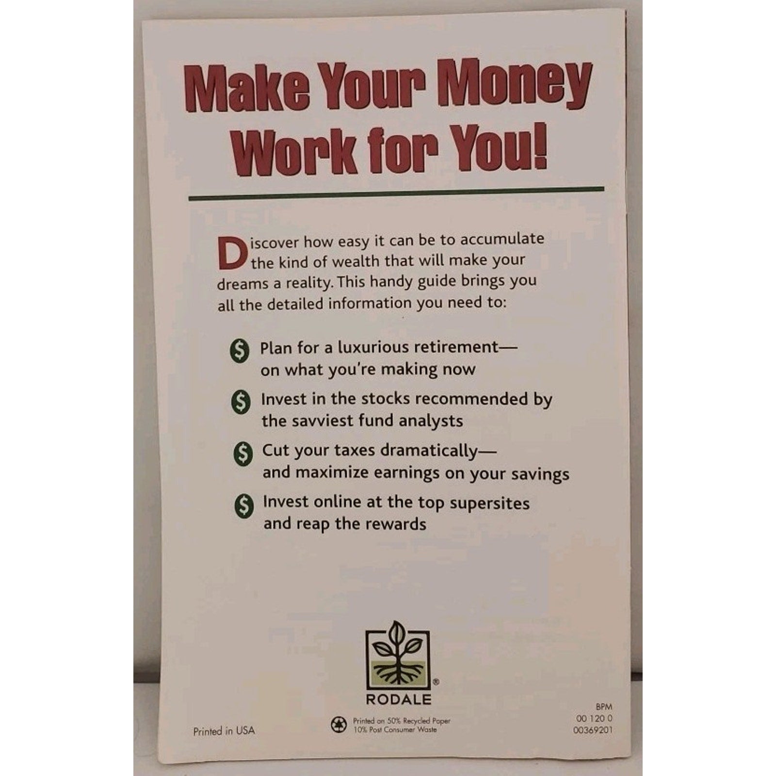 Improve The State Of Your Financial Future From Money Books