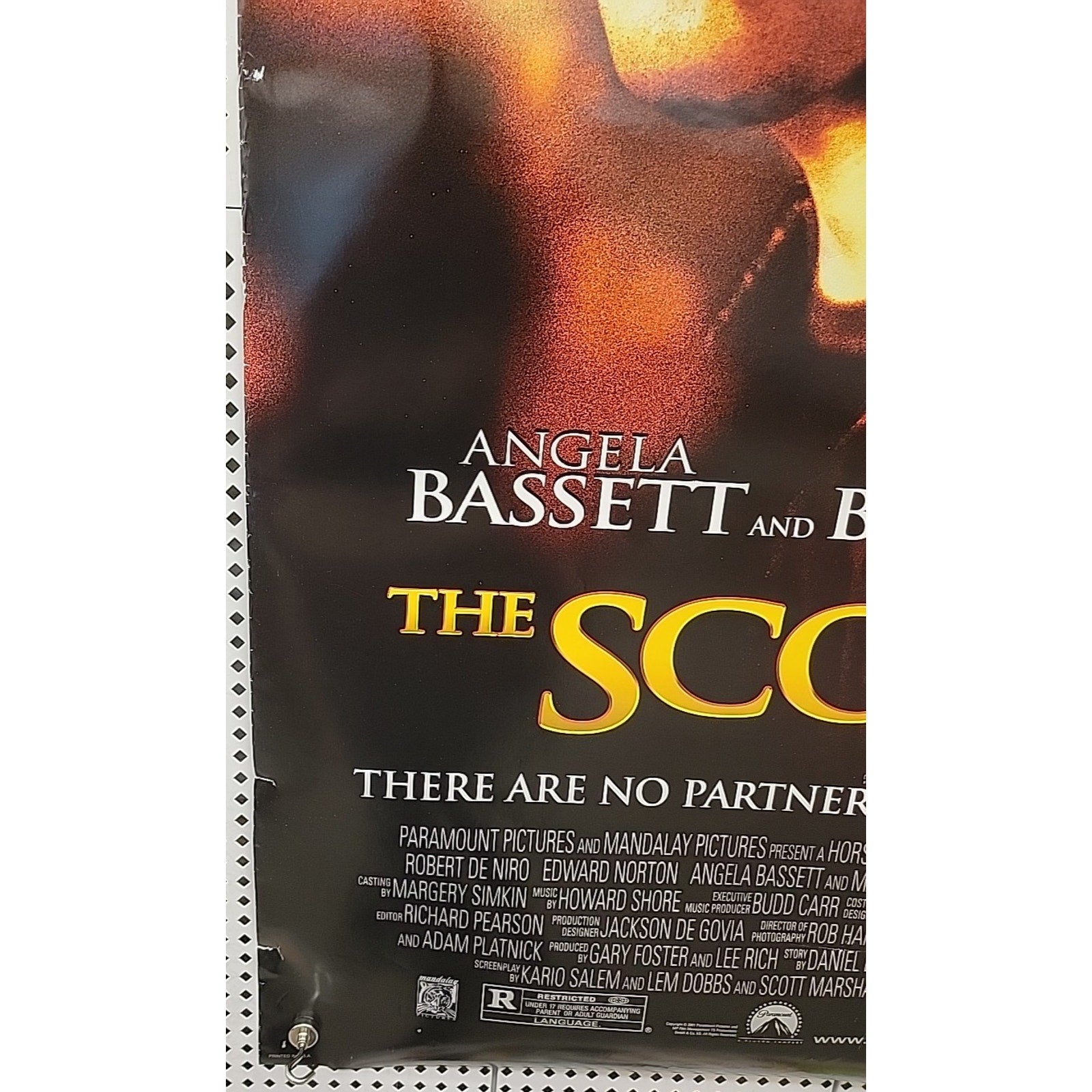 The Score Movie Poster 2 Sided Original 27x40 Robert De Niro Edward Norton