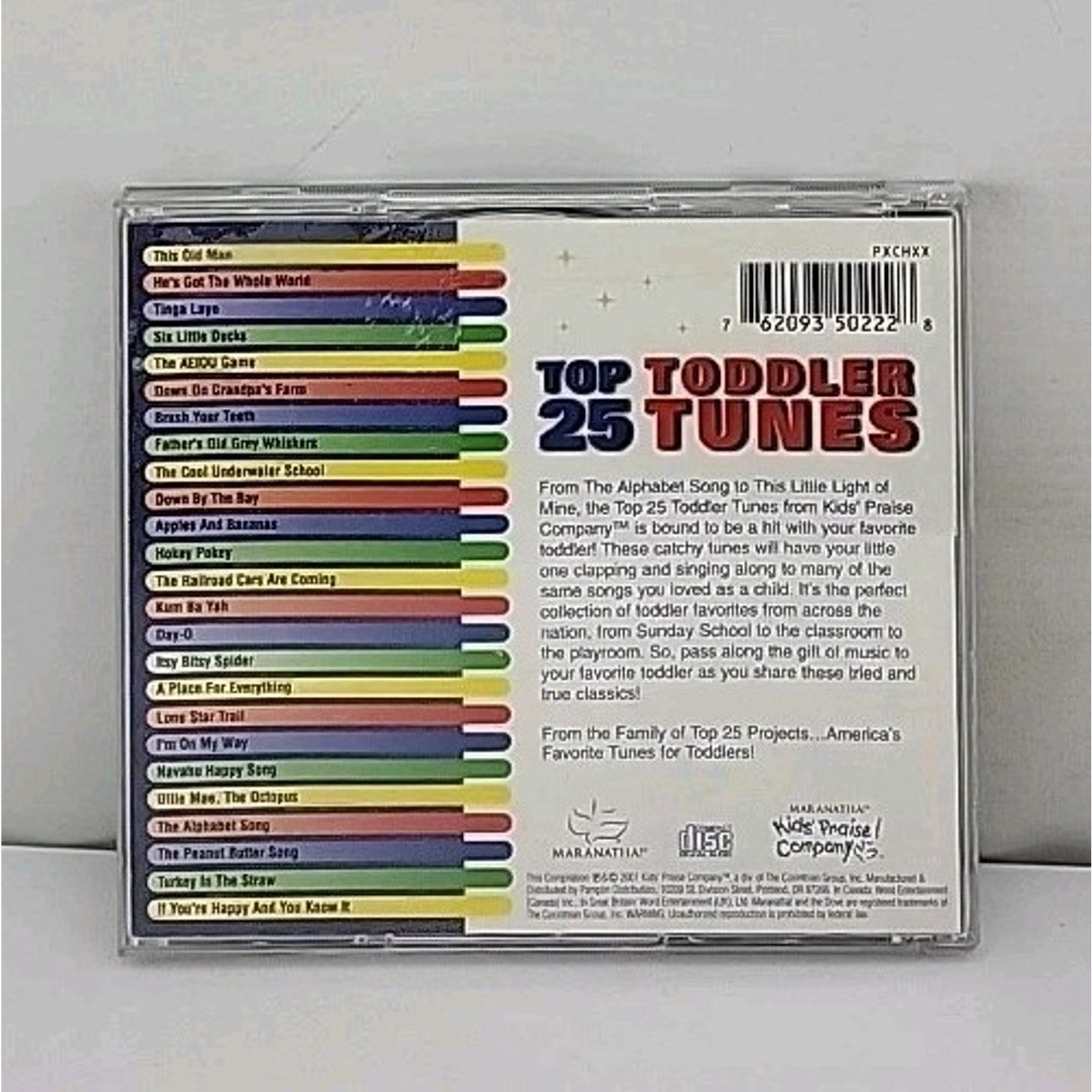 Top 25 Toddler Tunes by Various Artists (CD, Apr-2001, 2 Discs, Maranatha Music)