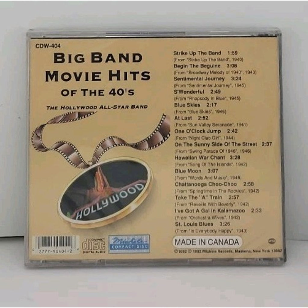 Big Band Movie Hits of the 40's by Various (CD, 1994) *Brand New*