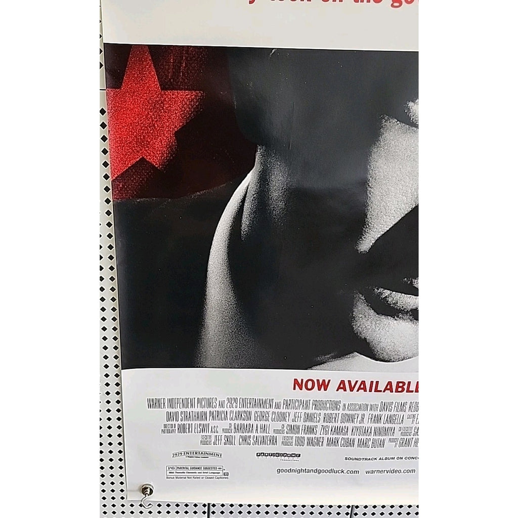 “Good Night, And Good Luck.” 2005 DVD One Sheet Movie Poster 27x40